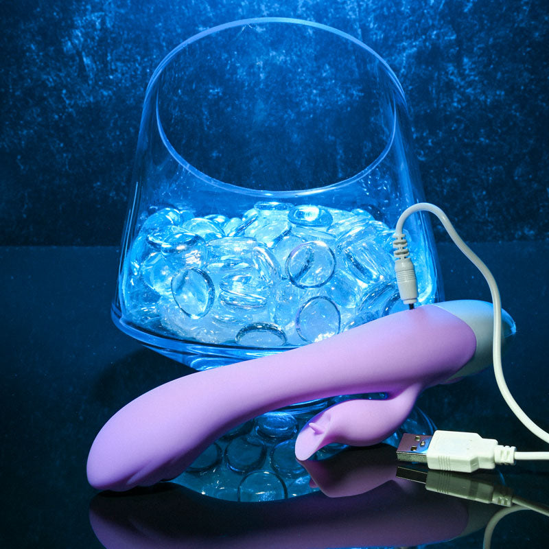 Evolved PLEASING PETAL - Lilac 19.7 cm USB Rechargeable Rabbit Vibrator-EN-RS-9246-2