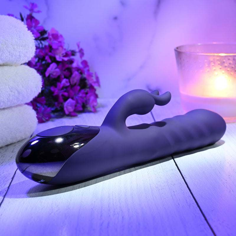 Evolved RASCALLY RABBIT - Purple 22.9 cm USB Rechargeable Rabbit Vibrator-EN-RS-9345-2