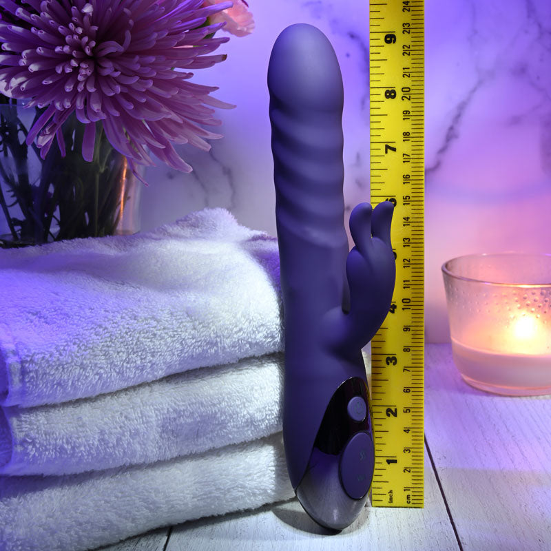 Evolved RASCALLY RABBIT - Purple 22.9 cm USB Rechargeable Rabbit Vibrator-EN-RS-9345-2