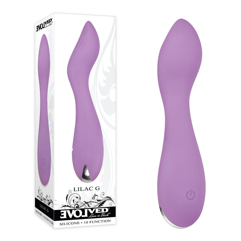 Evolved LILAC G - Lilac 11.5 cm USB Rechargeable Mini Vibrator-EN-RS-9499-2