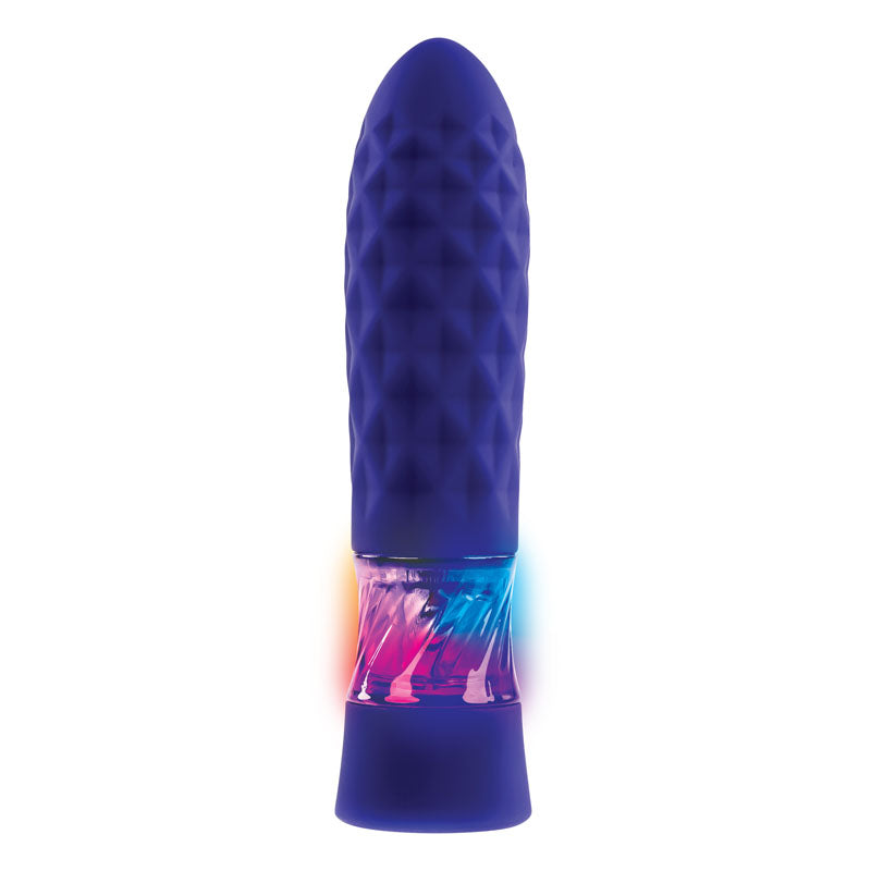 Evolved RAVER - Blue 12.3 cm USB Rechargeable Mini Vibrator-EN-RS-9505-2