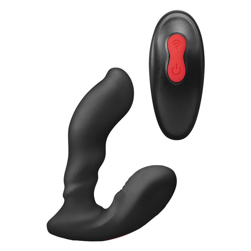 Envy Sidetrack Contoured P-Spot Vibrator - Black USB Rechargeable Prostate Massager with Wireless Remote-ENV-1004