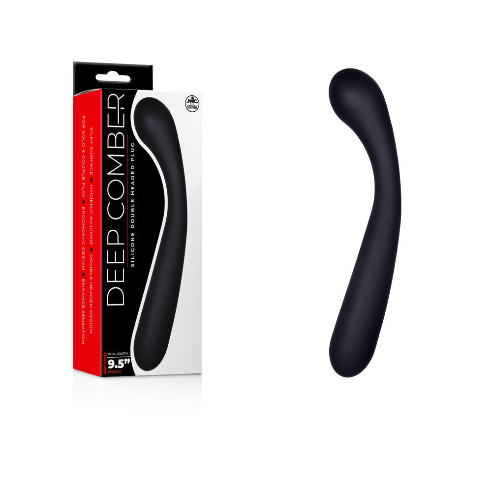 Deep Comber - Black 24 cm Silicone Double Dildo-F06Q031A00-010