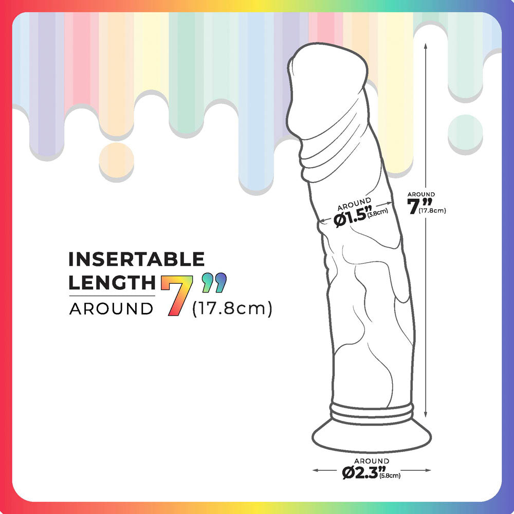 Jellido 18cm Dildo - Clear Coloured 18 cm Dildo-F06R003B00-000