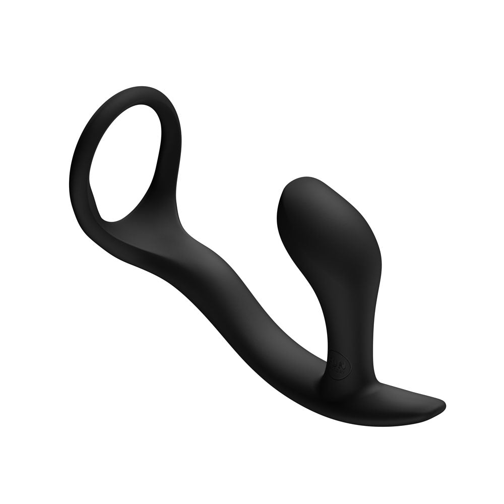 Fun Factory BOOTIE RING Black - Black 14.7 cm Anal Plug with Cock Ring-FF000955BK01