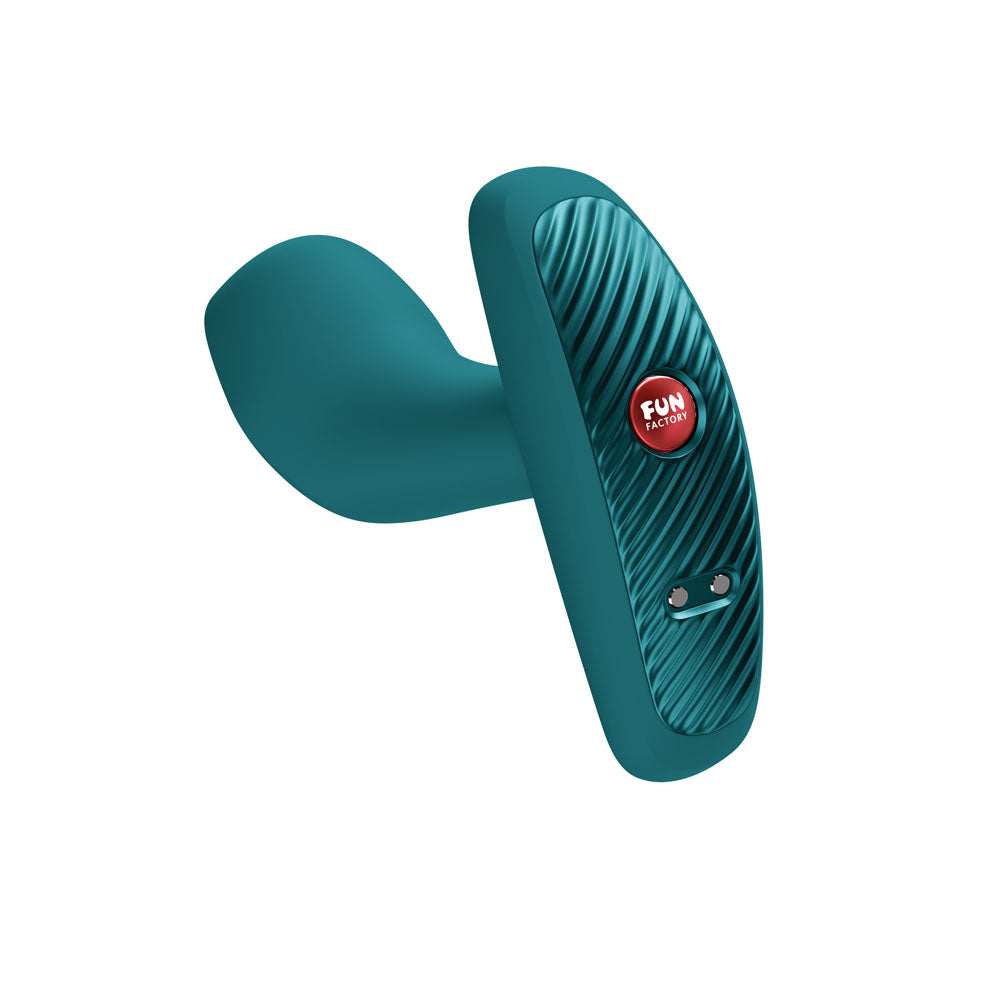 Fun Factory BOOTY VIBE Bottle Green - Bottle Green 9.7 cm USB-C Rechargeable Vibrating Anal Plug-FF000956BT01