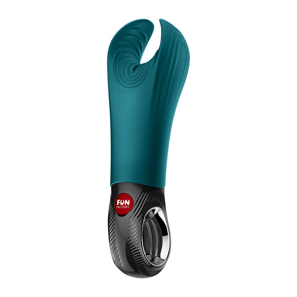 Fun Factory MANTA Bottle Green - Bottle Green USB-C Rechargeable Unisex Vibrator - FF000976BT01