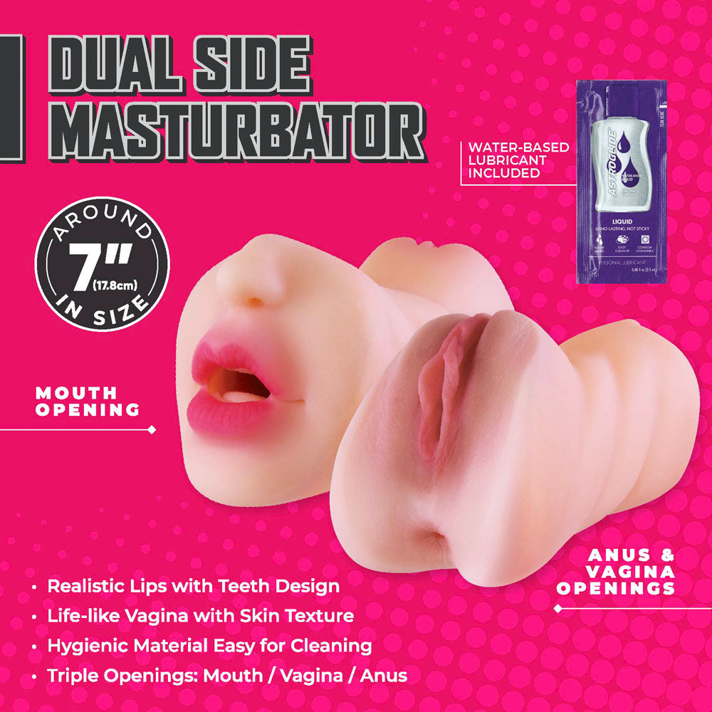 Moist & Surge - Flesh Double Ended Stroker-FMR001A000-051