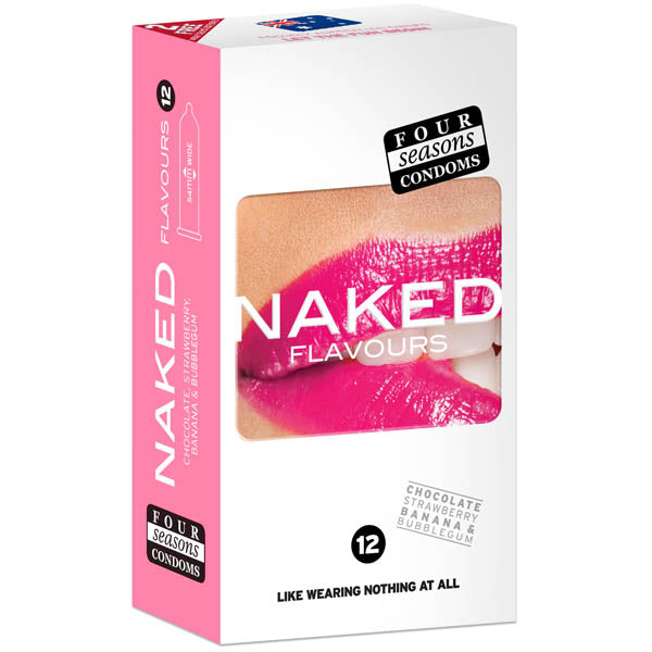 Naked Flavours - Ultra Thin Flavoured Condoms - 12 Pack-FOR119