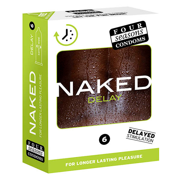 Four Seasons Naked Delay - Ultra Thin Condoms - 6 Pack-FOR137