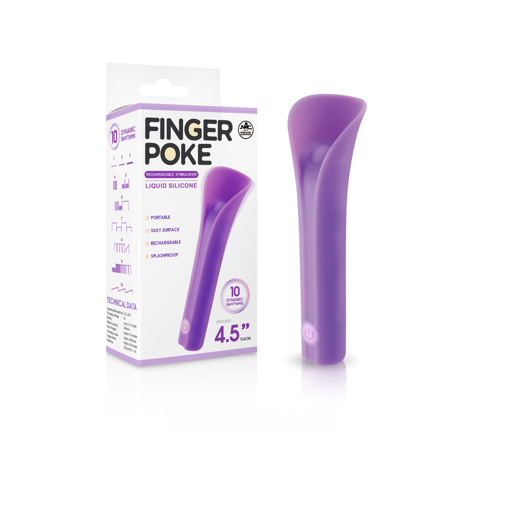 Finger Poke - Purple - Purple 11.4 cm USB Rechargeable Bullet-FPBQ020A00-022