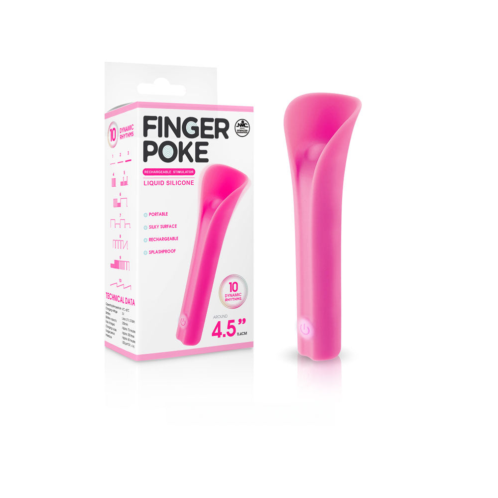 Finger Poke - Pink - Pink 11.4 cm USB Rechargeable Bullet-FPBQ020A00-027