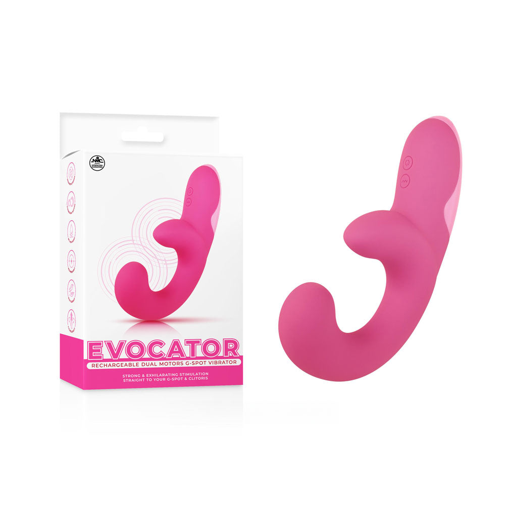 Evocator - Pink USB Rechargeable Dual Motor G-Spot Vibrator-FPBQ035A00-027