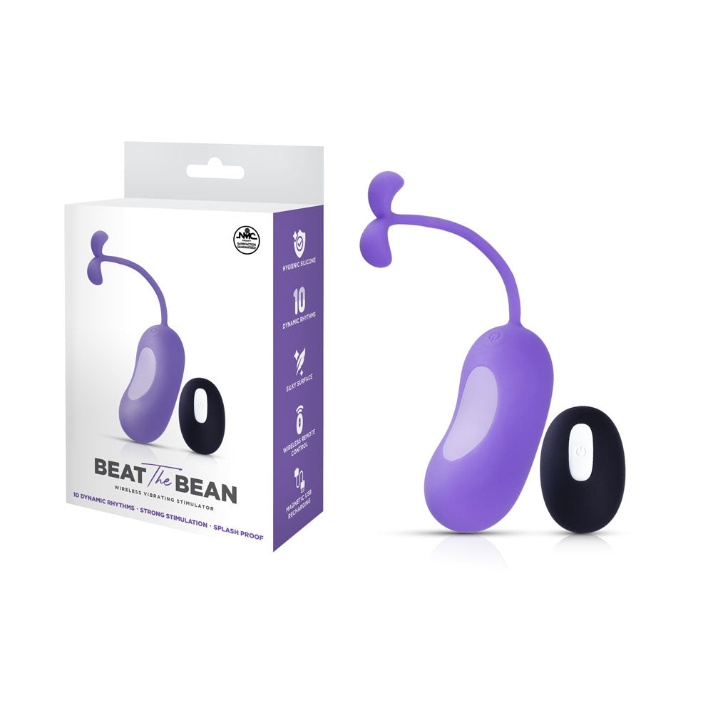 Beat The Bean - Purple USB Rechargeable Vibrating Egg with Wireless Remote-FVRQ019A00-022