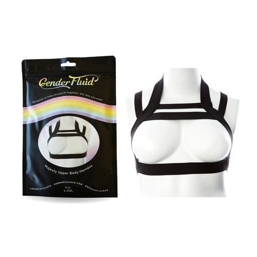 Gender Fluid Majestic Harness S-L Black-GF-H101