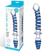 10" Mr. Swirly Double Ended Glass Dildo & Butt Plug