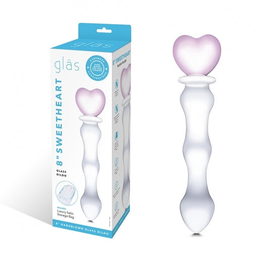 8" Sweetheart Glass Dildo