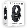 Gender X WORKOUT RING - Black Weighted Cock Ring-GX-CR-2598-2