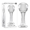 Gender X THE BALLER - Clear Glass 11 cm Anal Plug-GX-GL-1041-2