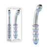 Gender X LUSTROUS GALAXY WAND - Blue/Violet Glass 18.5 cm Double Ended Massager-GX-GL-1065-2