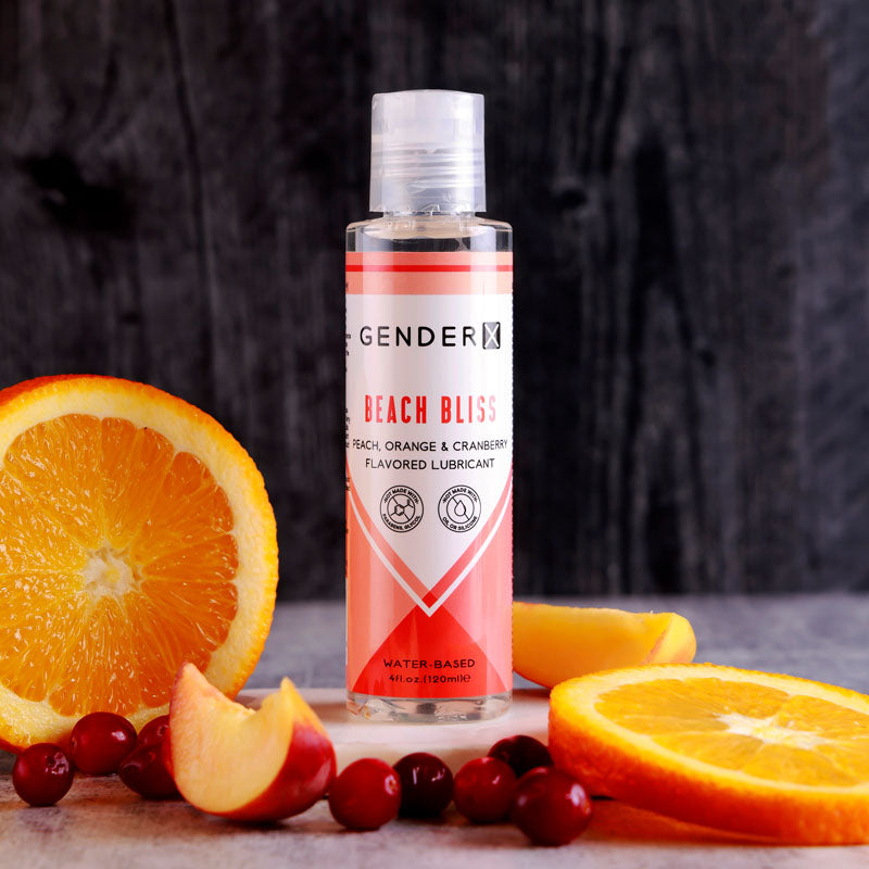  Orange & Cranberry Flavoured Water Based Lubricant - 120 ml Bottle-GX-LQ-1898-2