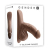 Gender X 4 SILICONE PACKER DARK - Brown 10 cm Packer-GX-PK-0976-2