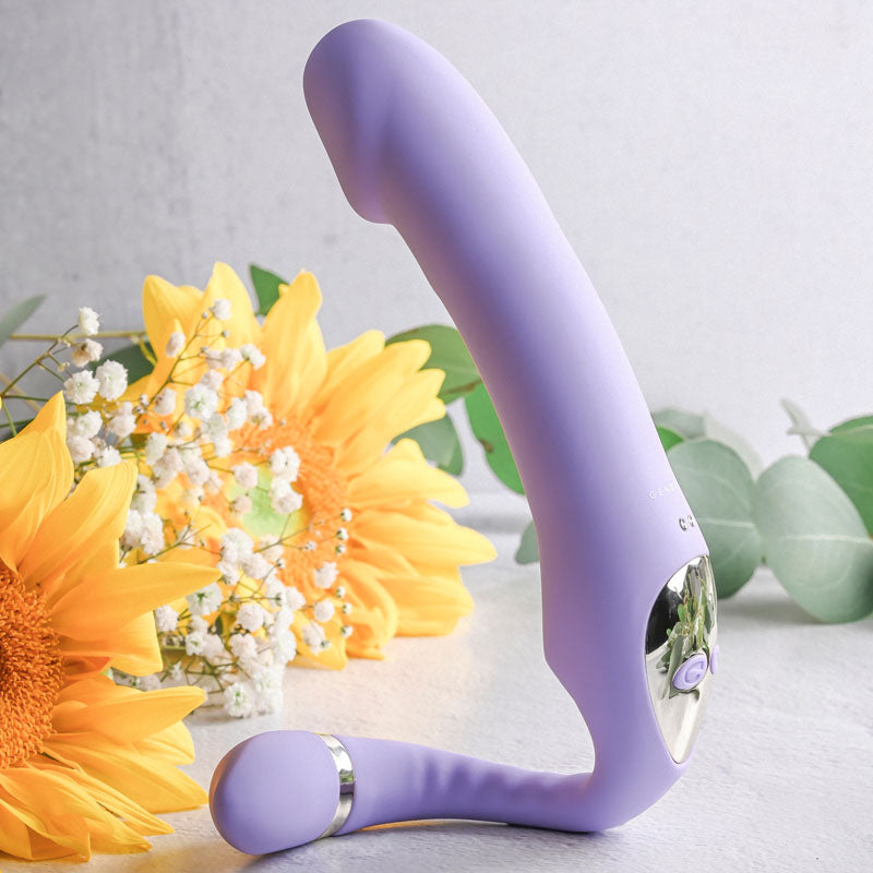 Gender X ORGASMIC ORCHID - Lilac 19 cm USB Rechargeable Strapless-Strap-On-GX-RS-0150-2