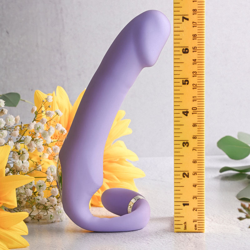 Gender X ORGASMIC ORCHID - Lilac 19 cm USB Rechargeable Strapless-Strap-On-GX-RS-0150-2