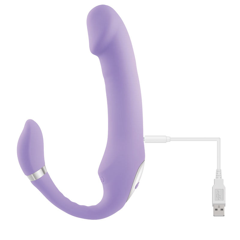 Gender X ORGASMIC ORCHID - Lilac 19 cm USB Rechargeable Strapless-Strap-On-GX-RS-0150-2