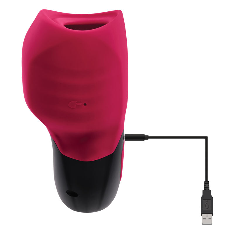 Gender X BODY KISSES - Black/Red USB Rechargeable Sucking Stimulator-GX-RS-0211-2