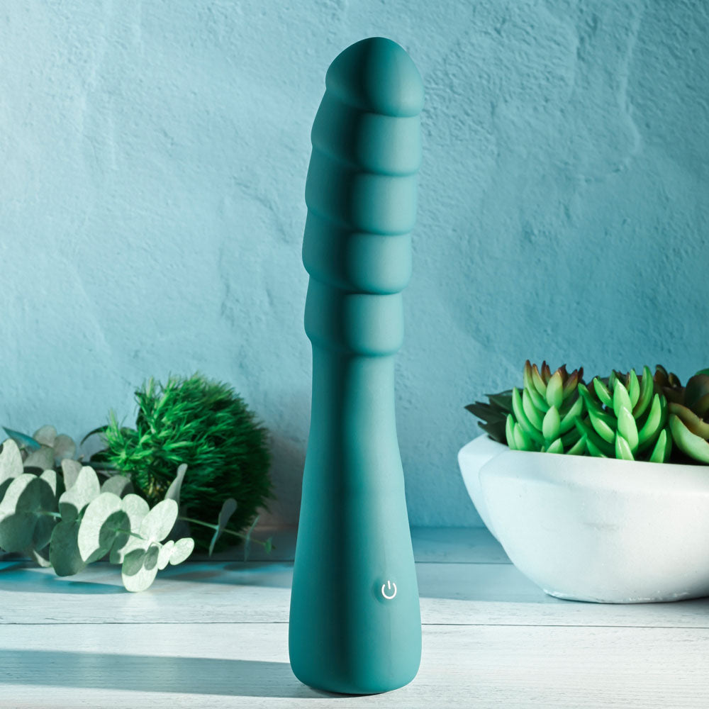 Gender X SCORPION - Green 21.2 cm USB Rechargeable Vibrator-GX-RS-3793-2