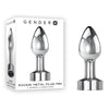 Gender X ROCKIN METAL PLUG MINI - Chrome 7.8 cm USB Rechargeable Vibrating Mini Butt Plug-GX-RS-3809-2