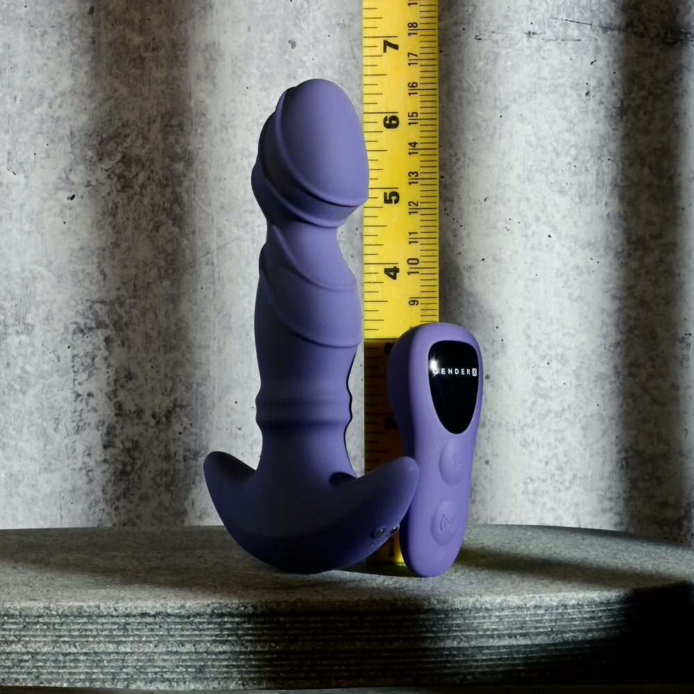 Gender X RING IT - Purple 16.5 cm USB Rechargeable Vibrator with Wireless Remote-GX-RS-4769-2