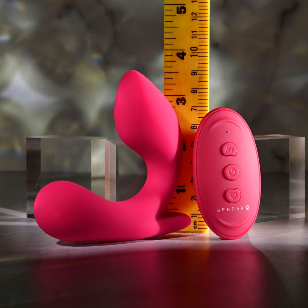 Gender X ALL ABOUT THE BASS - Pink USB Rechargeable Wearable Vibrator with Wireless Remote