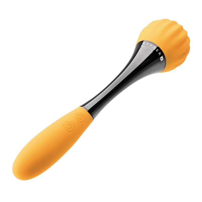 Gender X SUNFLOWER - Yellow 20 cm USB Rechargeable Massage Wand-GX-RS-8850-2