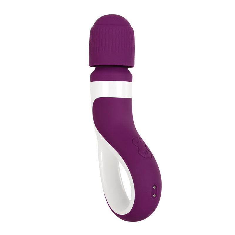 Gender X HANDLE IT - Purple/White USB Rechargeable Massager Wand-GX-RS-8874-2