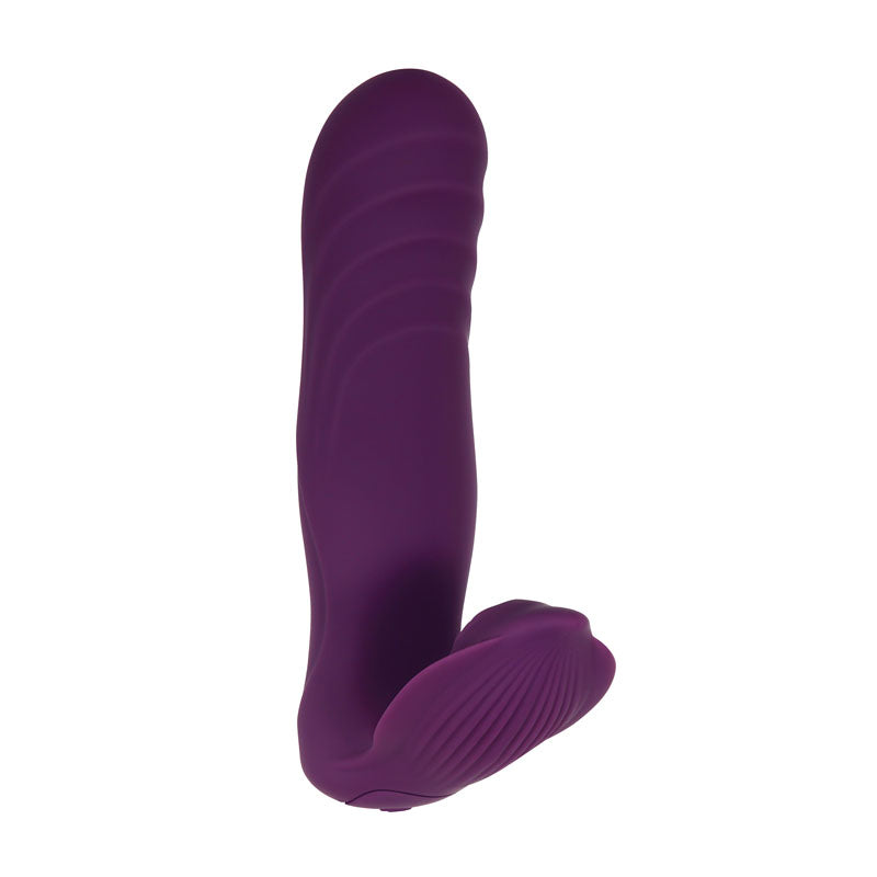 Gender X VELVET HAMMER - Purple USB Rechargeable Wearable Vibe with Remote-GX-RS-8935-2