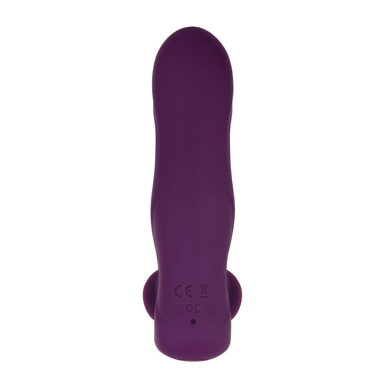 Gender X VELVET HAMMER - Purple USB Rechargeable Wearable Vibe with Remote-GX-RS-8935-2