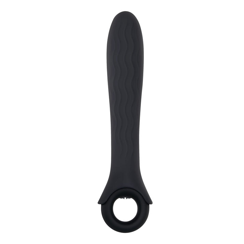 Gender X POWERHOUSE - Black 21.6 cm USB Rechargeable Vibrator-GX-RS-8980-2