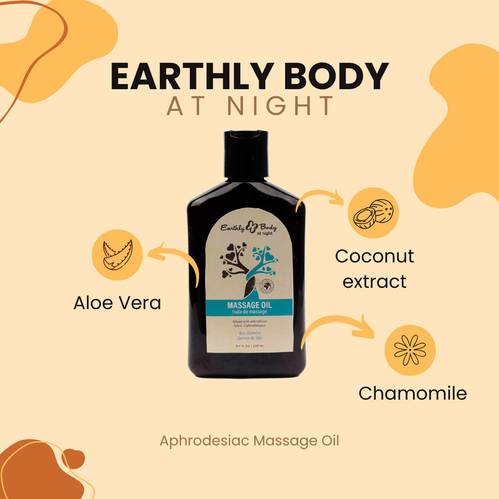 EB Hemp Seed Massage Oil SEA JASMINE - 60 ml - Sea Jasmine Scented Massage Oil - 60 ml Bottle-HSBNMAS231