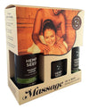 Hemp Seed Massage In A Box - Guavalava Scented Massage Gift Set - 3 Piece Kit-HSMIB068