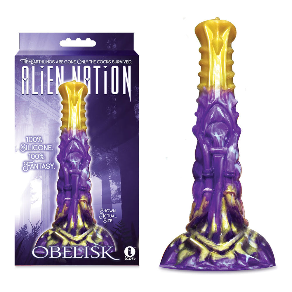 Alien Nation - Obelisk - Purple/Gold 22.2 cm Fantasy Dong-IC1365