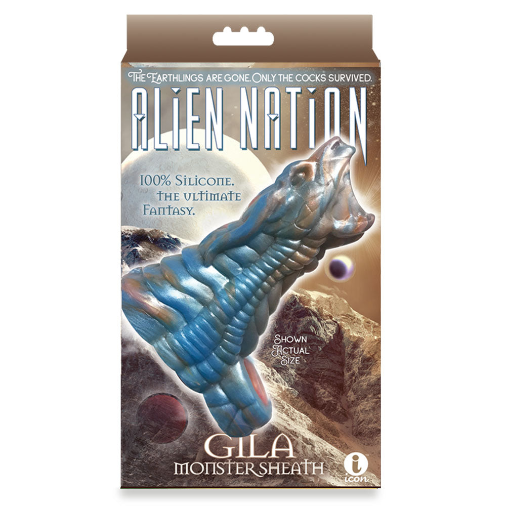 Alien Nation - Gila - Blue/Gold 14 cm Penis Sheath