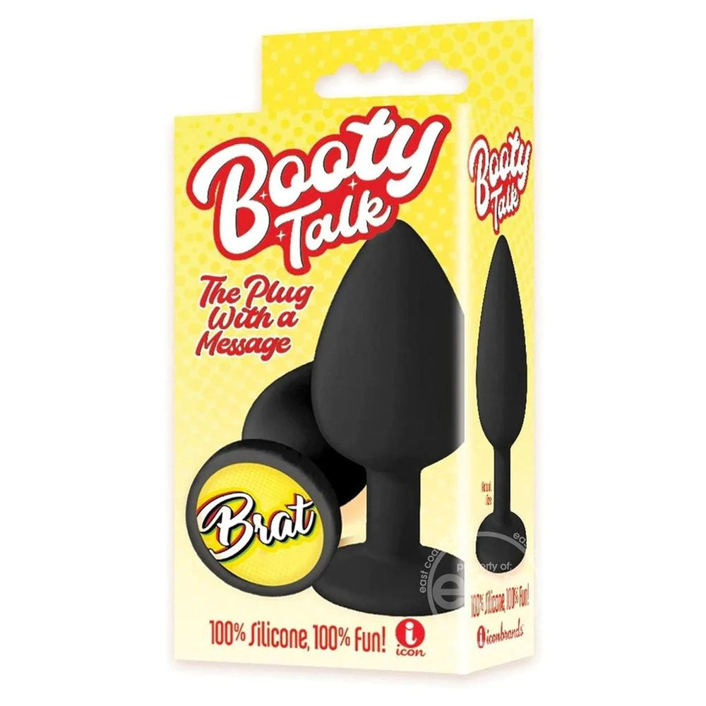 The 9s Booty Talk - Brat - Black Butt Plug