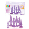 Try-Curious Anal Plug Kit - Purple Anal Kit - Set of 6-IC8012-2