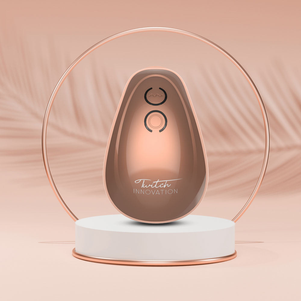 Twitch 1 - Rose Gold - Rose Gold USB Rechargeable Suction Vibrator-INN001ROS