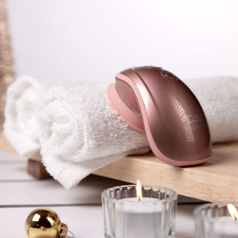 Twitch 1 - Rose Gold - Rose Gold USB Rechargeable Suction Vibrator-INN001ROS