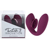 Twitch 3 - Burgundy - Burgundy USB Rechargeable Suction Vibrator-INN003BUR