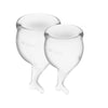 Satisfyer Feel Secure Menstrual Cup (Transparent)-J1766-2