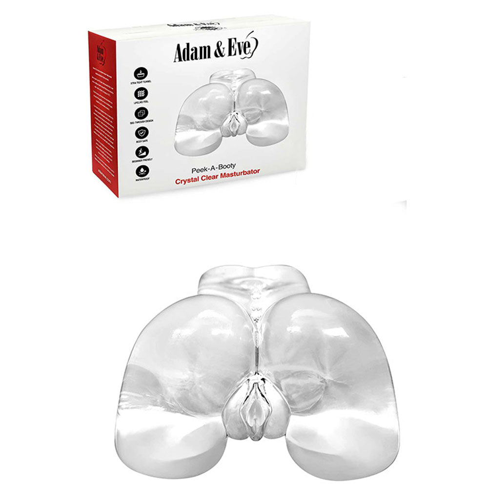 Adam & Eve PEEK A BOOTY - Clear Doggy Style Masturbator-J184 2400